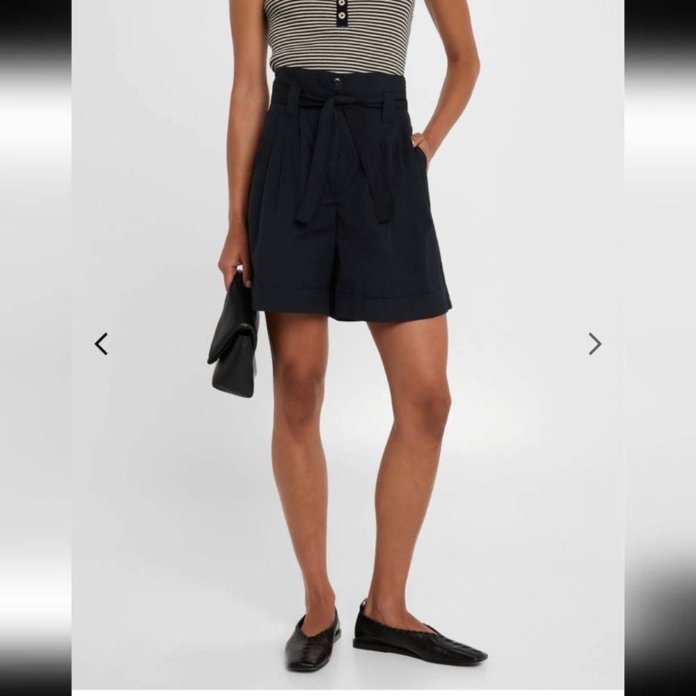 The Great Nwt Pleated Belted Trouser Shorts Size 25